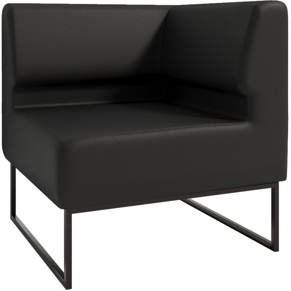 Диван Лаунж Комплектація Кутовий Каркас Чорний Оббивка Палаззо Блек