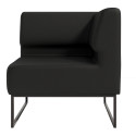 Диван Лаунж Комплектація Кутовий Каркас Чорний Оббивка Палаззо Блек
