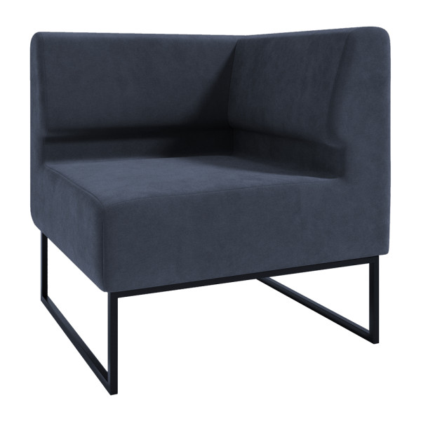 Диван Лаунж Комплектація Кутовий Каркас Чорний Оббивка Сімпл 54