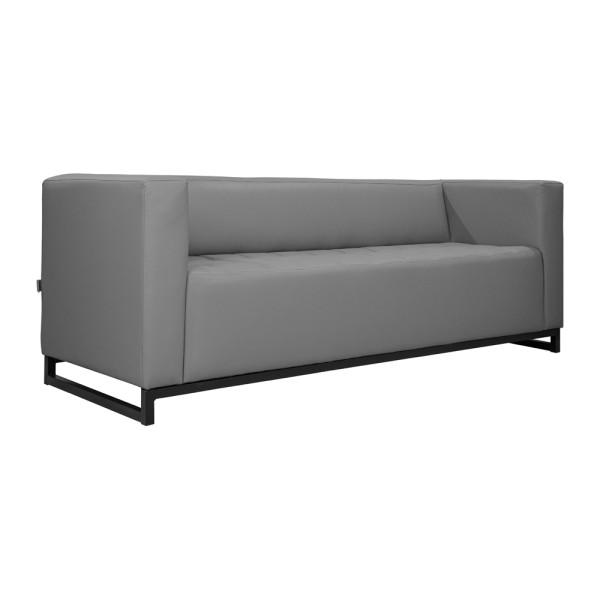 Диван Спейс Комплектація Потрійний На Металокаркасі Чорний Оббивка Палаззо Грей