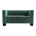 Диван Спейс комплектація Подвійний на дерев’яних ніжках Венге оббивка Уттаріо Вельвет Грін