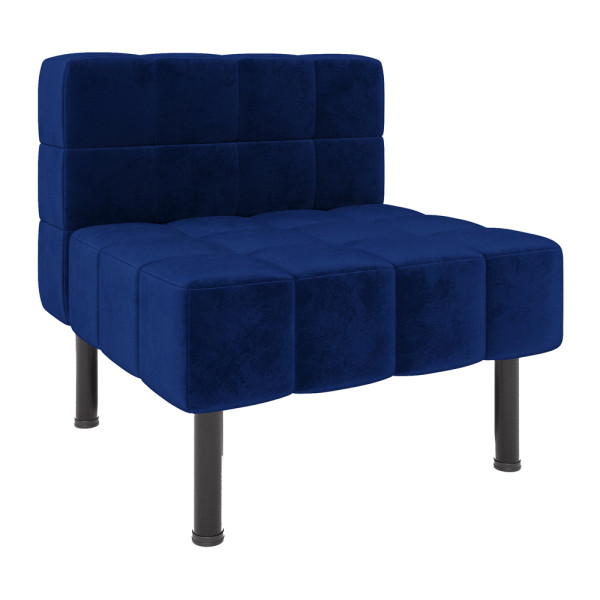 Диван Тетріс Комплектація Одинарний Зі Спинкою Оббивка Флорида Дарк Блу