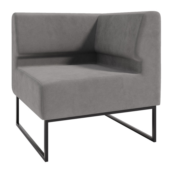 Диван Лаунж Комплектація Кутовий Каркас Чорний Оббивка Сімпл 27