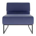 Диван Лаунж Комплектація Одинарний Зі Спинкою Каркас Чорний Оббивка Палаззо Блу