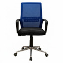 Крісло Фрайдей комплектація Хром механізм М-1 (Tilt) оббивка Сітка чорна/синя