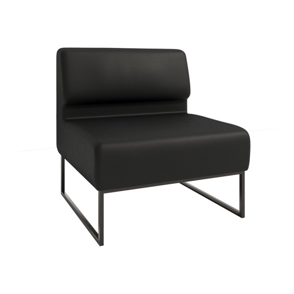 Диван Лаунж Комплектація Одинарний Зі Спинкою Карас Чорний Оббивка Палаззо Блек