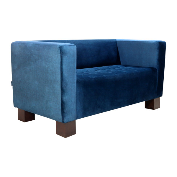 Диван Спейс Комплектація Подвійний На Дерев’яних Ніжках Венге Оббивка Вог 13 Діп Оушен