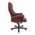 Крісло Richman Конгрес Вуд M-2 Широкий (Anyfix Wide) Шкіра Люкс Коричнева