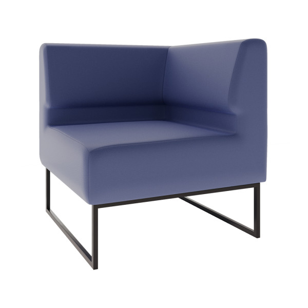 Диван Лаунж Комплектація Кутовий Каркас Чорний Оббивка Палаззо Блу