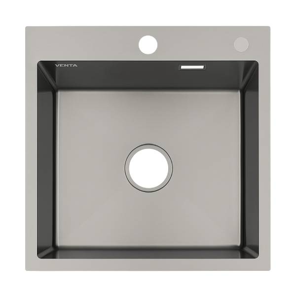 Мийка для кухні інтегрована VENTA Black 500x500 BVM5050B