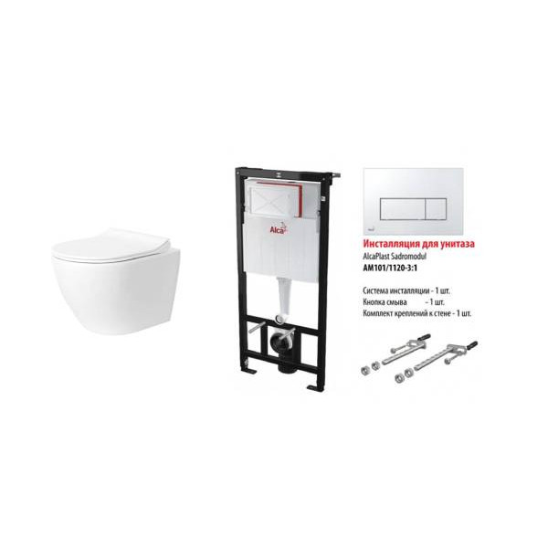 Інсталяція AlcaPlast AM101/1120-4:1+ унітаз URBAN VENTA + M571