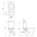 Унітаз-компакт Cersanit Corfu 816 SE010 K21-038