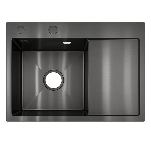 Мийка для кухні інтегрована VENTA Black 780x480 BVM7848B