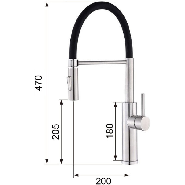Змішувач Ventolux KFF08 BN 2F