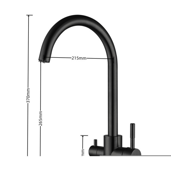 Змішувач Ventolux KFPW 10 BK
