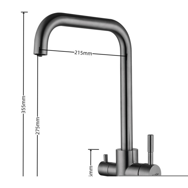 Змішувач Ventolux KFPW 11 PVD BK