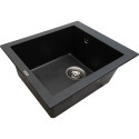 Кухонна мийка Ventolux AMORE (BLACK MATT QUARTZ) 500x410x190