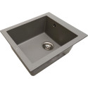 Кухонна мийка Ventolux AMORE (GRAY QUARTZ) 500x410x190
