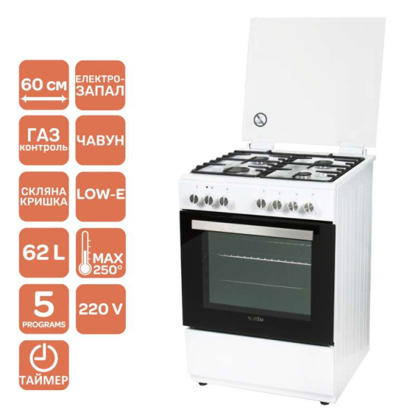 Плита GE 6060 CS 6MT (WH)