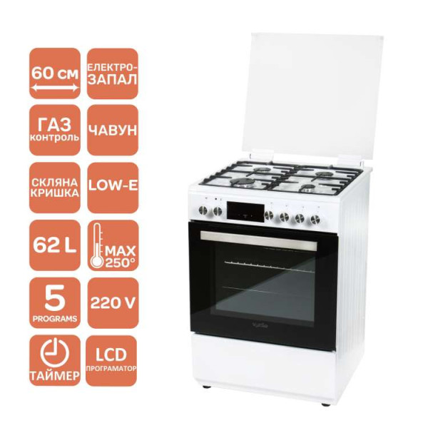 Плита GE 6060 CS 6TC (WH)