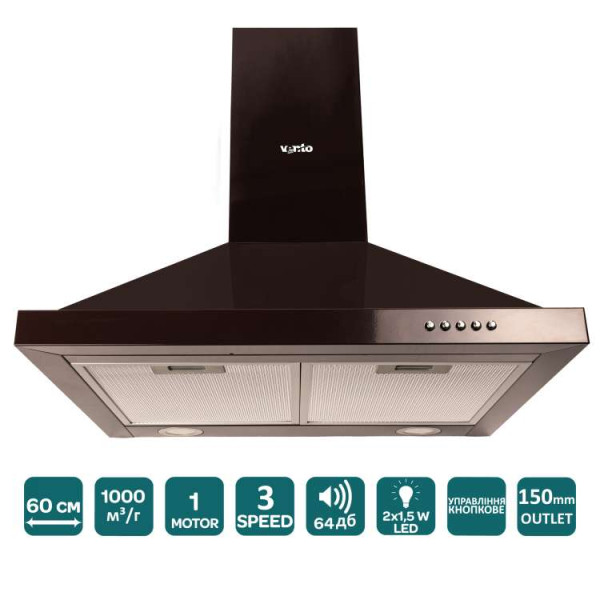 Витяжка LAZIO 60 BR (1000) LED