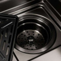 Кухонні мийки 75*46D Мийка PVD чорна Platinum Handmade