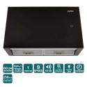 Витяжка PUNTO 60 BK (1000) TC MM BOX