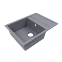 Кухонна мийка Ventolux SILVIA (GRAY QUARTZ) 650х500х200