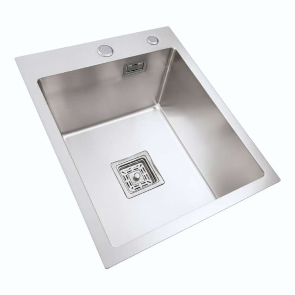 Кухонні мийки 40*50 Мийка нержавійка Platinum Handmade HSB (квадратний сифон 3,0/1,0)