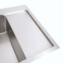 Кухонні мийки 65*50 L Мийка нержавійка Platinum Handmade (квадратний сифон 3,0/1)