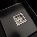 Кухонні мийки 65*50 L Мийка PVD чорна Platinum Handmade (квадратний сифон 3,0/1,0)