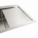 Кухонні мийки 78*48 L Мийка нержавійка Platinum Handmade (два отвори, круглий сифон 3,0/0,8)