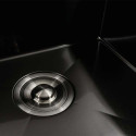 Кухонні мийки 78*48 R Мийка PVD чорна Platinum Handmade (два отвори, круглий сифон 3,0/0,8)