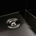 Кухонні мийки 78*48 L Мийка PVD чорна Platinum Handmade (два отвори, круглий сифон 3,0/0,8)