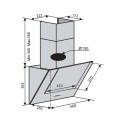 Витяжка DIAMOND 60 WH (700) PB