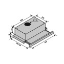Витяжка GARDA 50 INOX (500) LED