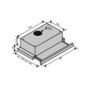 Витяжка GARDA 60 INOX (1000) LED