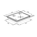 Варильна поверхня HG430-W3G CEST (WH)