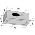 Витяжка PUNTO 72 BG (1200) TC MS