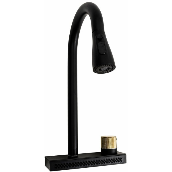 Змішувач під мийку "Водоспад" ZS86 Platinum (black)