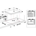 TKRL661NB варильна поверхня Whirlpool з 9-ти позиційними ручками