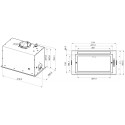 WCT3 63F LTK витяжка Whirlpool вбудована з периметральною витяжною системою