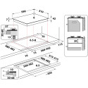 GOB616NB варильна поверхня Whirlpool з чавунними решітками