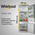 SP40 801 EU вбудований холодильник Whirlpool ширина 69 см , об'єм 400 л