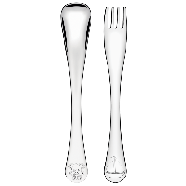 Дитячий набір столових приладів Tramontina Baby Le Petit blue, 2 предмети (6187028)