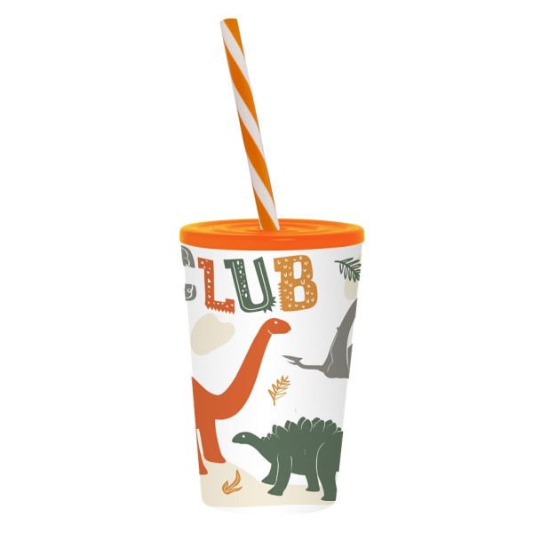 Склянка з трубочкою Herevin Dino Club 0.34 л (161914-066P) (6917968)