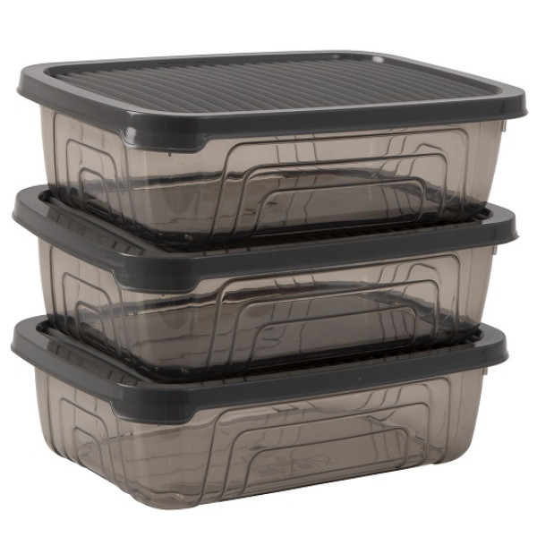 Набір контейнерів Herevin Style Grey 0.6 л (162331-012) (6988936)