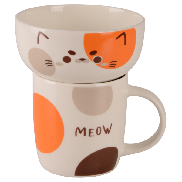 Набір для сніданку Limited Edition Happy Cat, 2 предмети (7136696)