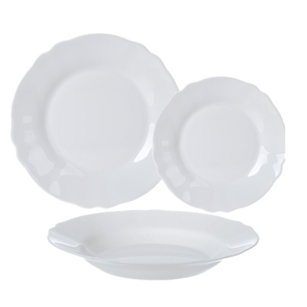 Сервіз LUMINARC LOUIS XV WHITE, 18 предметів (6840744)