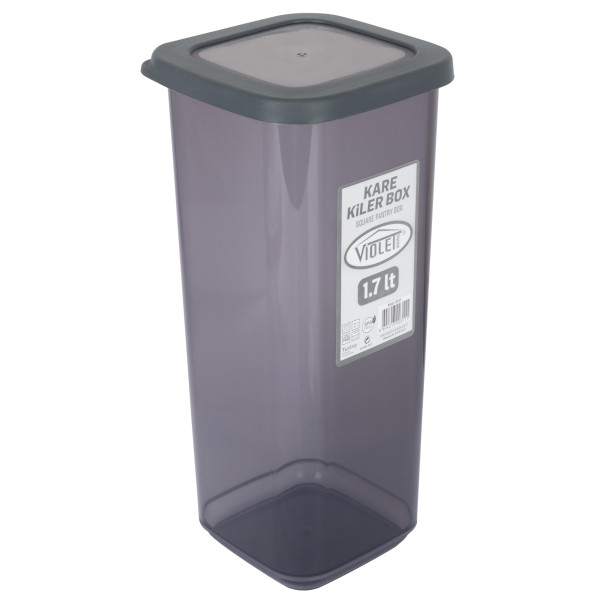 Контейнер для сипучих Violet House 0311 Transparent Black 1.7 л (6859647)